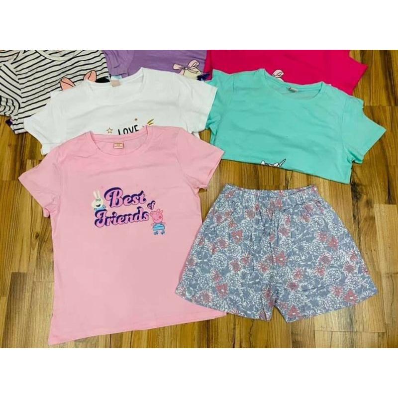 BỘ COTTON HÈ BÉ GÁI 18-50KG