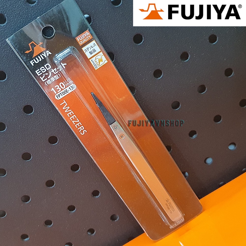 Cây nhíp kỹ thuật tĩnh điện mũi thẳng Fujiya FPT00E-130