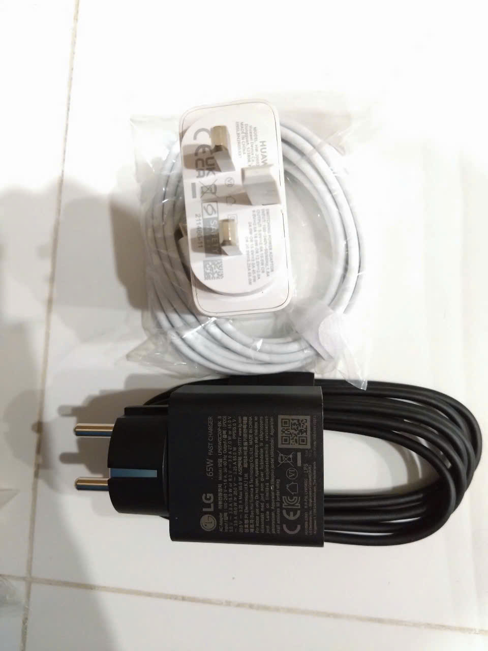 Sạc dành cho Laptop LG Gram 17Z90P 17Z95P 17Z90Q 16T90Q 65W USB-C AC Adapter Charger Power Cord kèm dây nguồn - hàng nhập khẩu