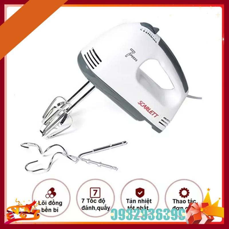 Máy Đánh Trứng – Scarlett 180W – Máy Đánh Trứng Cầm Tay Giá Rẻ - Máy Đánh Bột Làm Bánh - Hàng Chính Hãng