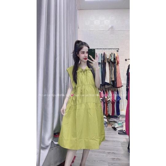 Đầm bầu mùa hè thời trang-váy bầu thiết kế đẹp, sang chảnh chất mát mịn