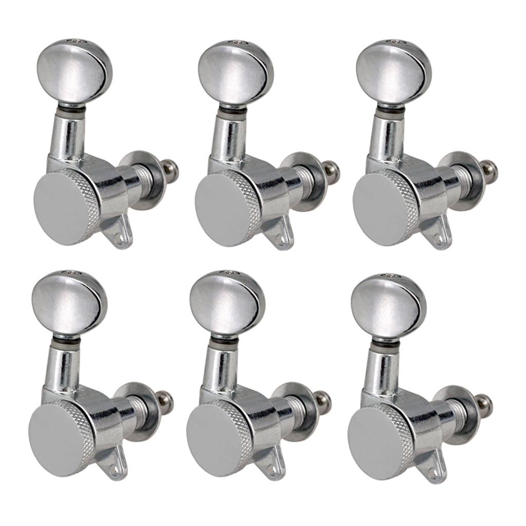 Baoblade 6R Đàn Guitar Điện Hình Bầu Dục Lõm Nút Chỉnh Chốt Máy Đầu Núm Một Phần