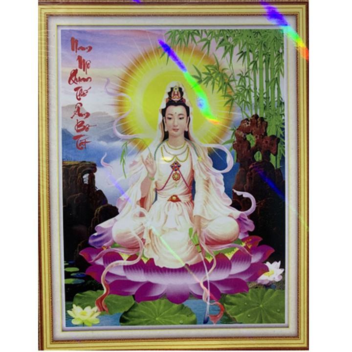 Tranh đá Quan Thế Âm Bồ Tát VS481 - kích thước: 68 * 50cm.