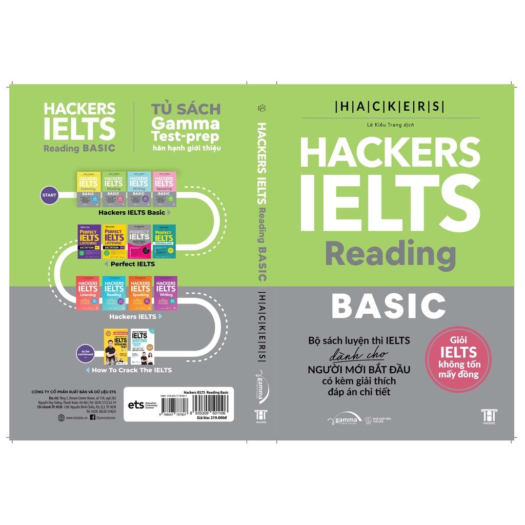Combo 4 Cuốn: Bộ Hackers IELTS Basic - Bản Quyền