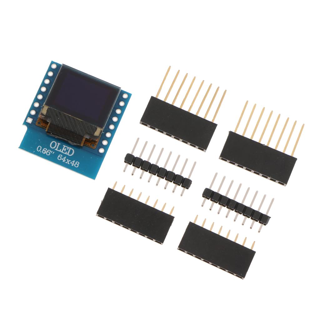 Mini SSD1306 0.66 IIC 64x48 OLED MÀN HÌNH LCD Màn Hình Hiển Thị LED MODULE cho Arduino