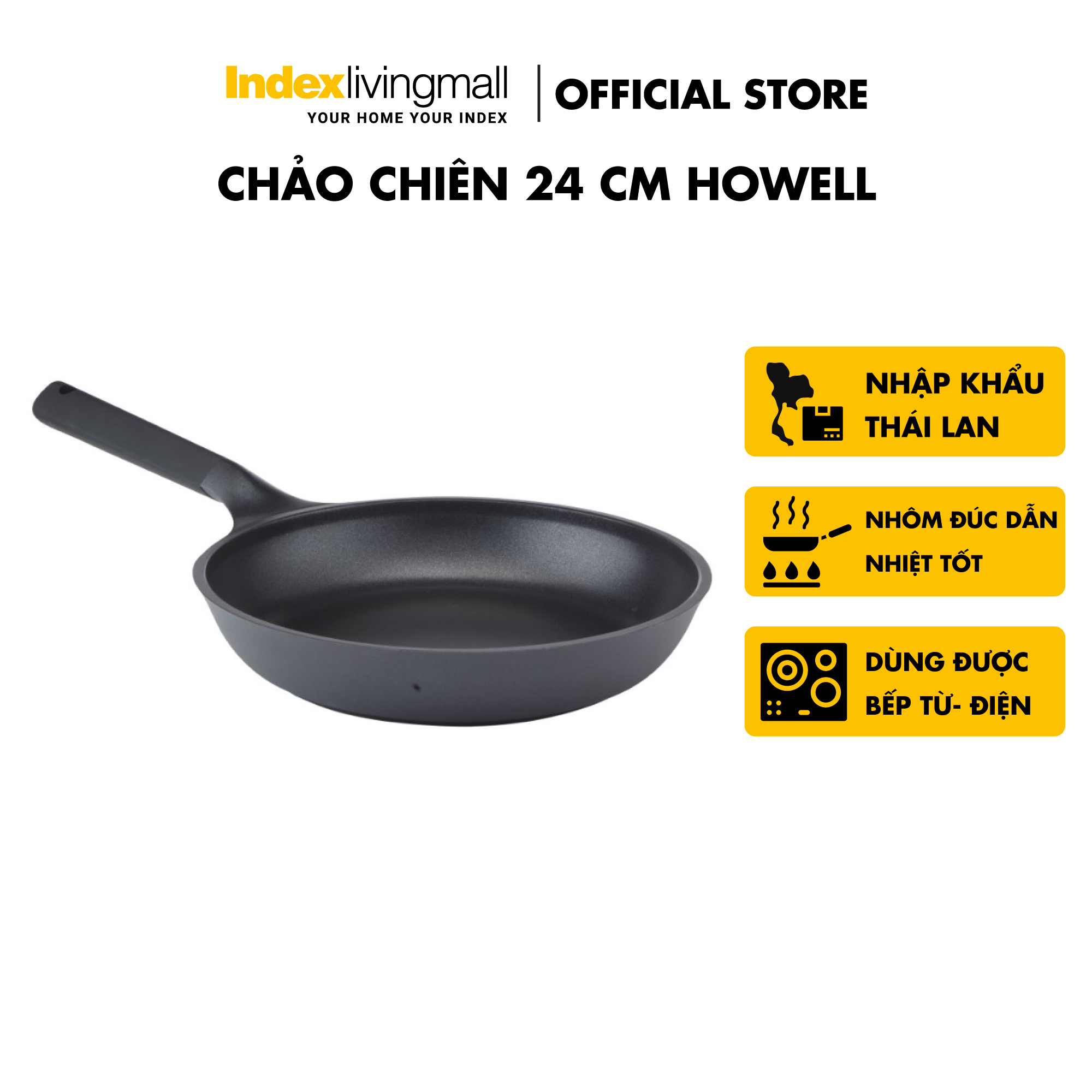 Chảo Chiên 24cm HOWELL Index Living Mall