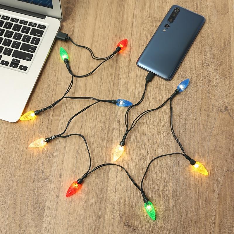 Dây cáp sạc USB chống nước thông dụng cho trang trí Giáng Sinh