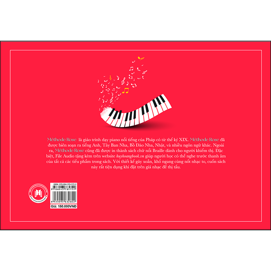 Méthode Rose - Phương pháp hồng 1 - Năm thứ nhất với đàn piano - Giáo trình dạy piano nổi tiếng của Pháp