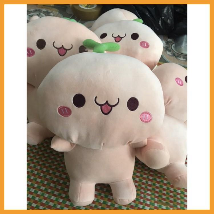 Gấu Bông Rau Mầm  Siêu Cute, Mầm Cây Dễ Thương Chất Nhung Co Dãn 4 Chiều Size 35cm