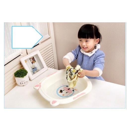 Chậu rửa mặt hình bò sữa cho bé - kích thước: 30 x 29 x 8.5cm