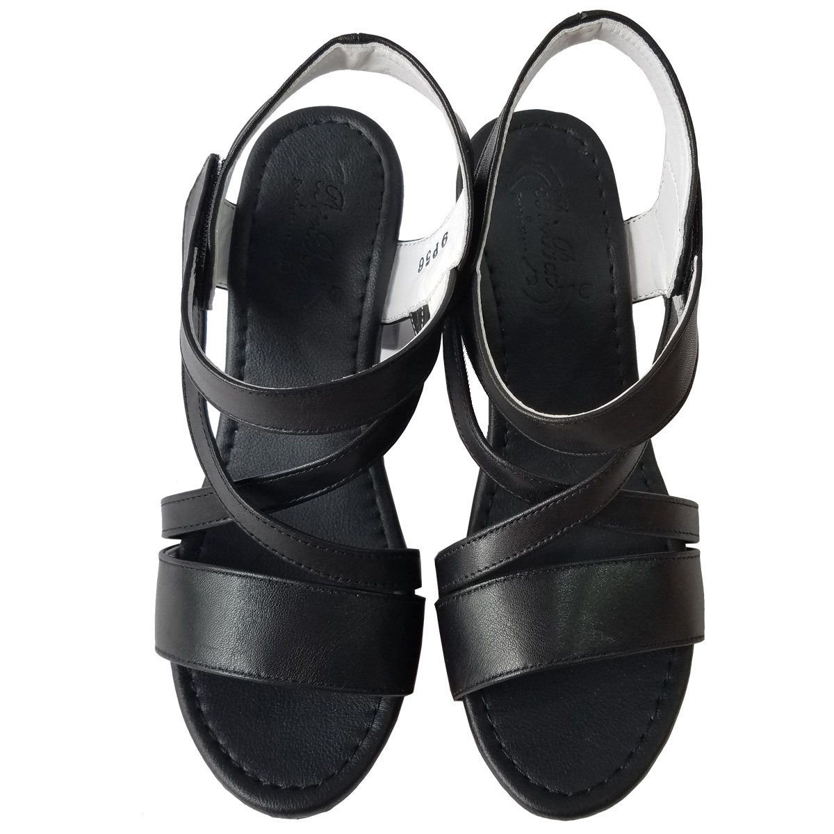 Giày Sandal Cao Gót Da Bò BIGGBEN Cao 8 Phân SDCG152