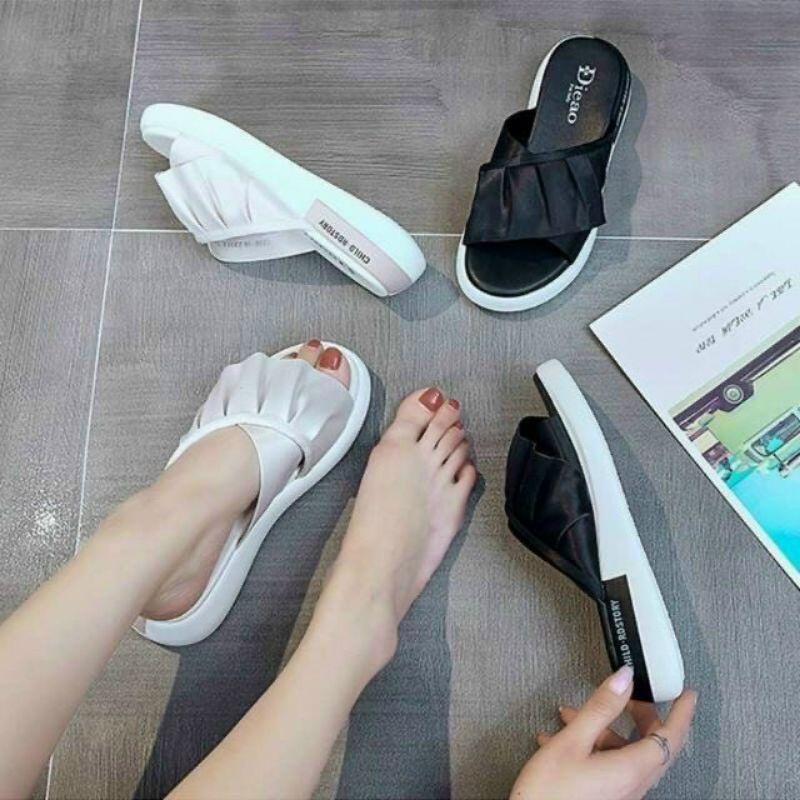 DÉP LÊ QUAI NHÚN CHÉO ĐẾ TRẮNG CAO HÀNG ĐẸP - 3P