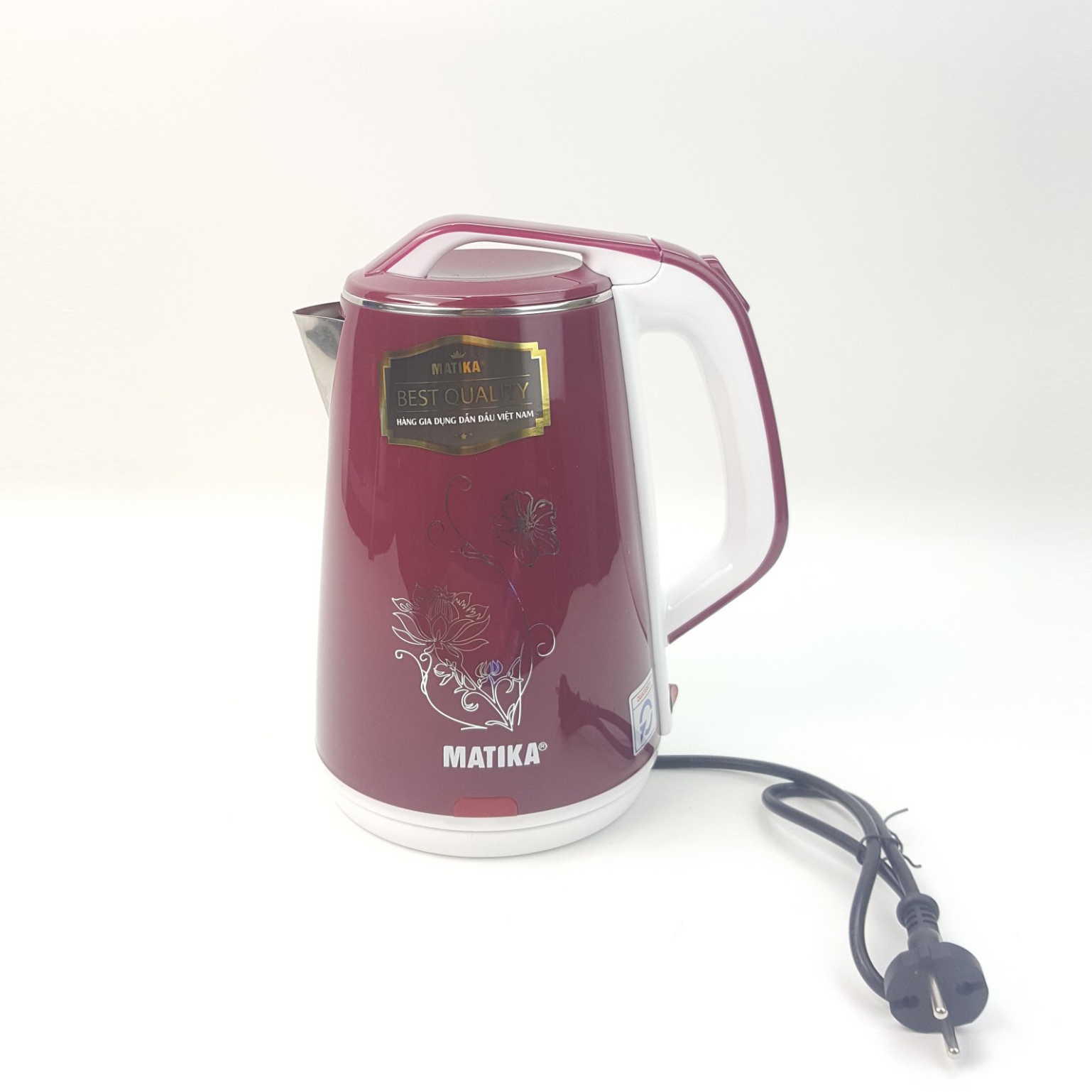 Ấm siêu tốc ủ giữu nhiệt Matika MTK-24 - hàng chính hãng