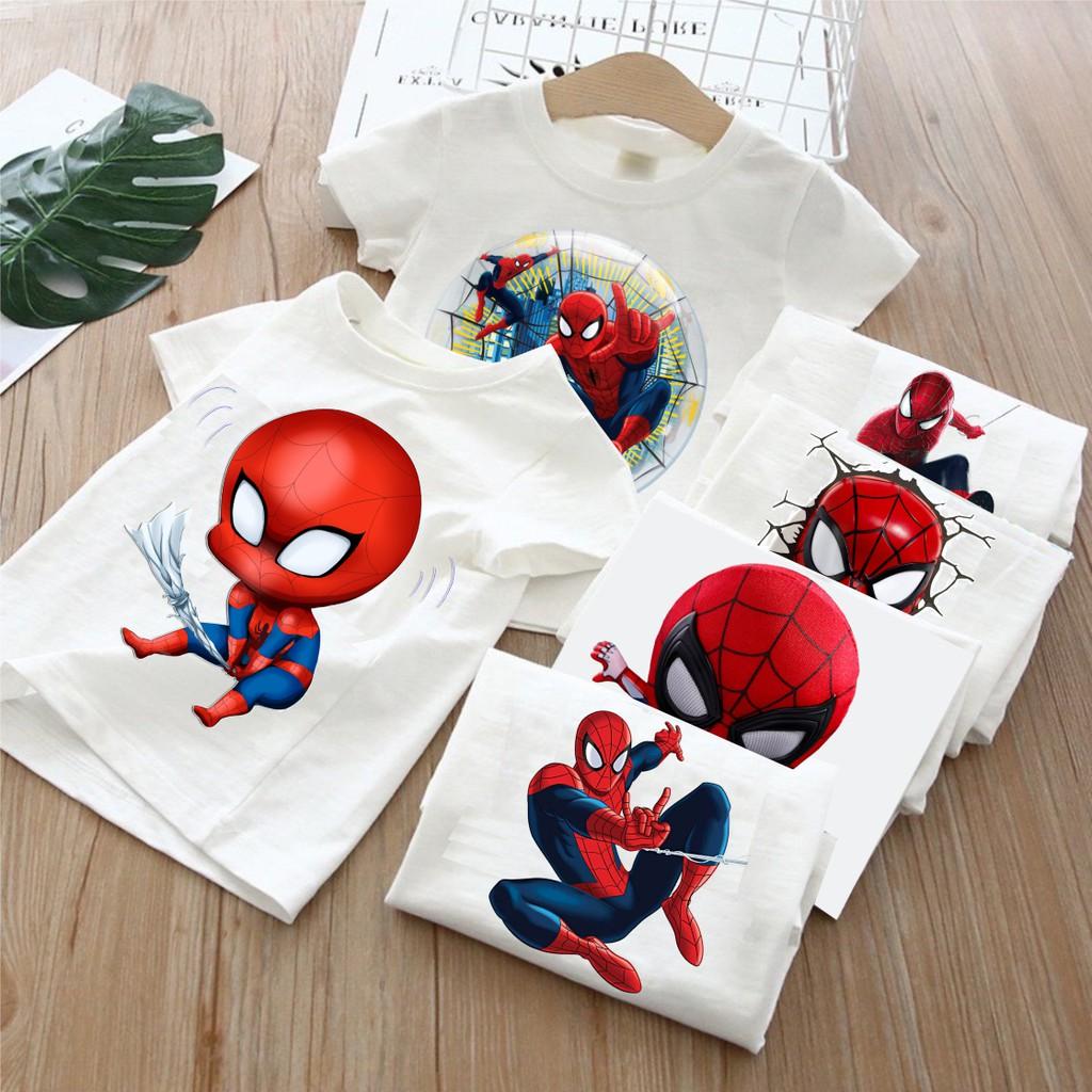 Áo Thun In Hình Người Nhện Spider Man Dành cho Trẻ em