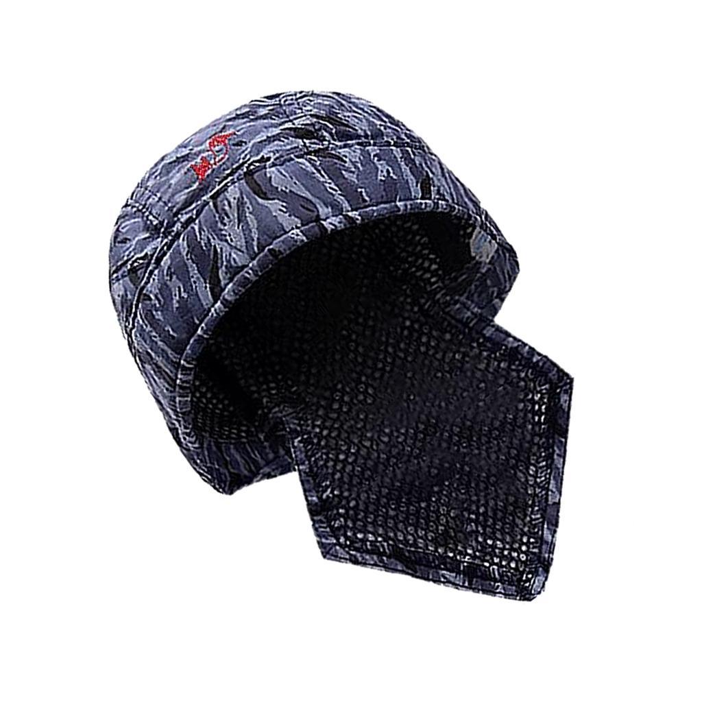 6 Pack Welder Protective Hats Caps Scarf Welder Flame Retardant Cotton