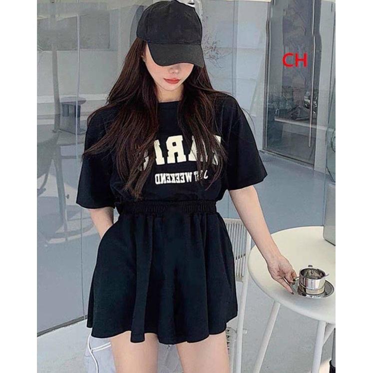 SÉT ÁO THUN VÀ QUẦN SOOC DÁNG THỤNG SIÊU XINH