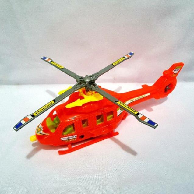 Đồ chơi máy bay trực thăng cót rút - máy bay nhựa