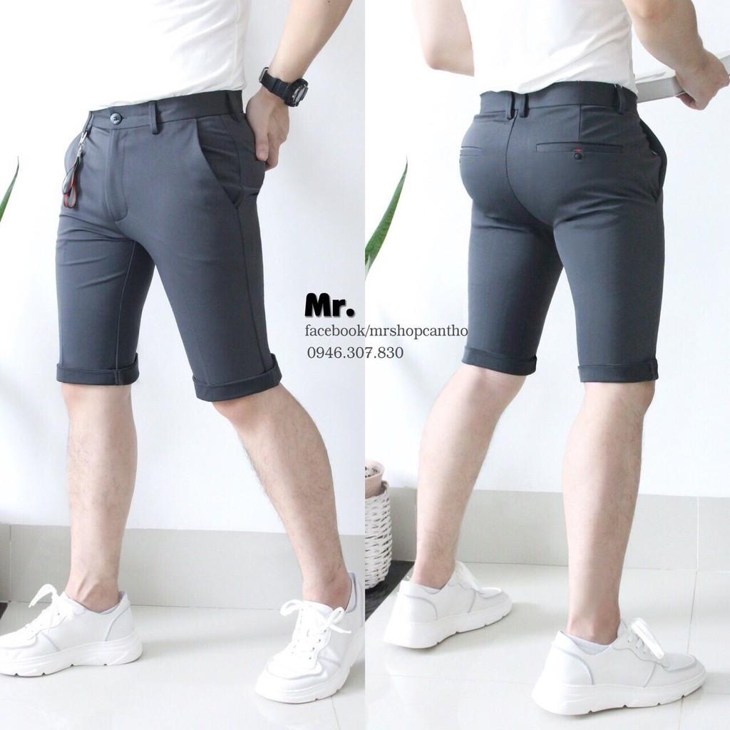 Quần short nam tây âu King168, chất cotton xịn co dãn màu sắc như hình mẫu LN06