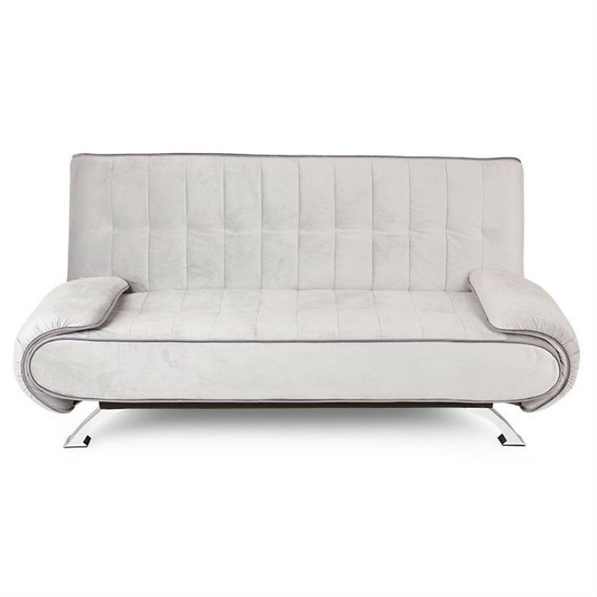 Sofa bed giường lật dọc Tundo màu xám nhạt 200 x 120 cm