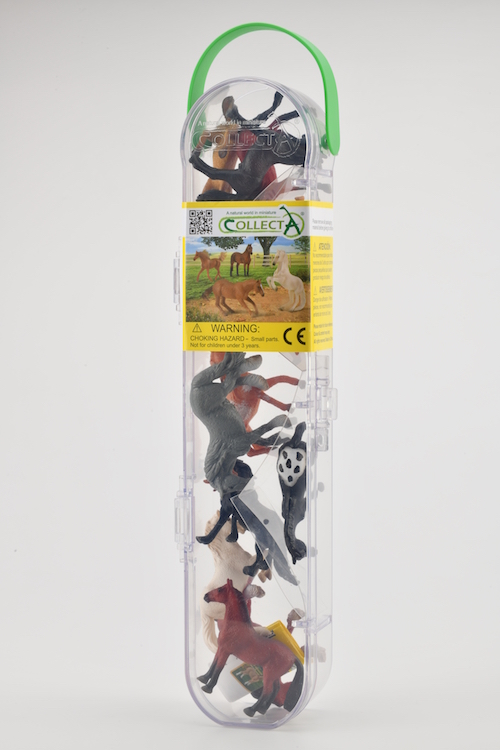 Bộ hình thu nhỏ: Ngựa - CollectA Box of Mini Horses, hiệu: CollectA, mã HS 9655060 -  Chất liệu an toàn cho trẻ - Hàng chính hãng