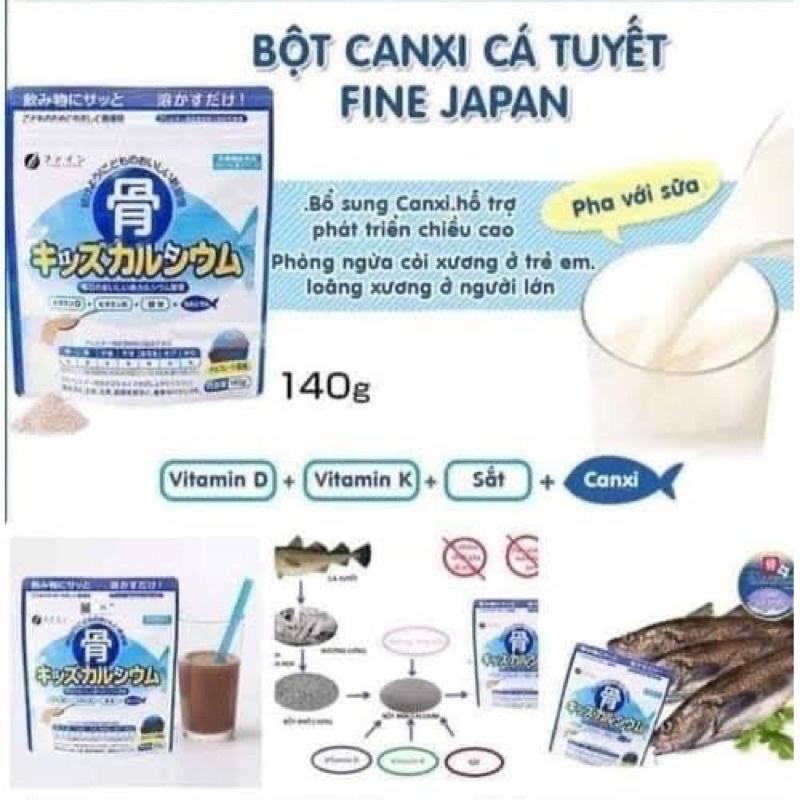 Bột Canxi Cá Tuyết Plus Nhật Bản - Tăng Chiều Cao Vượt Trội Gói 140Gr Vị Socola, Calciun Cá Tuyết Plus