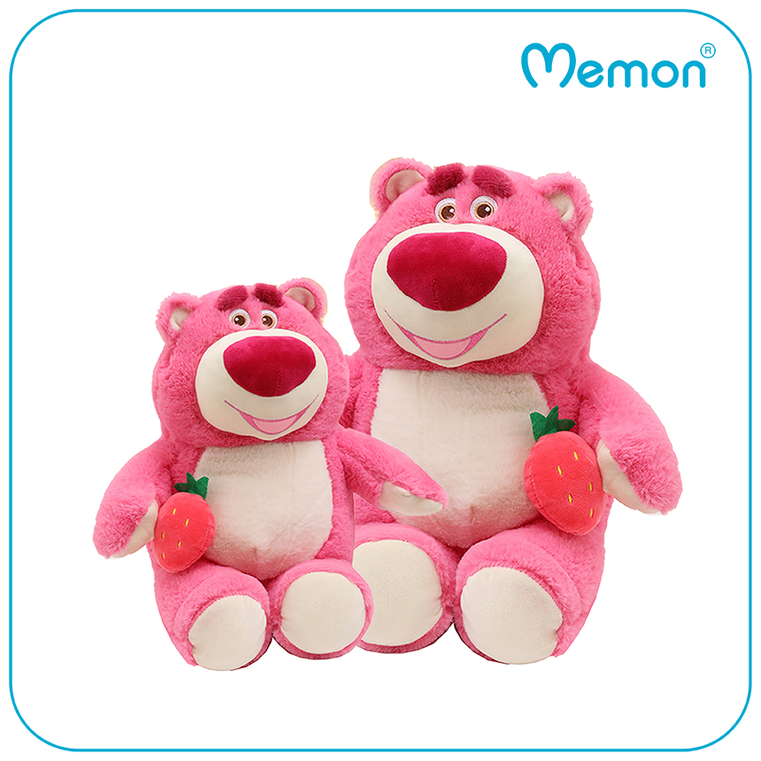 Gấu Bông Lotso Hugging Bear Cầm Dâu 35cm-70cm Cao Cấp Memon