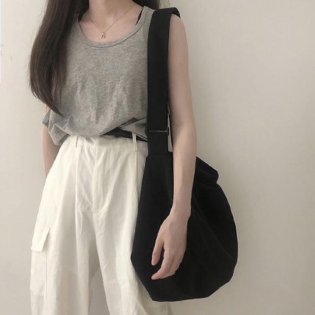 Túi Đeo Chéo Canvas Basic