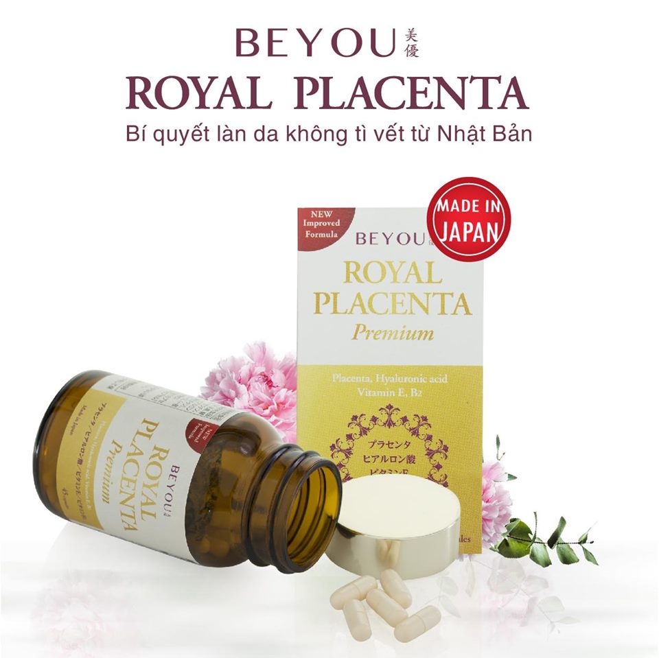 Thực phẩm chức năng trắng da, giảm sạm, nám, tàn nhang Beyou Royal Placenta