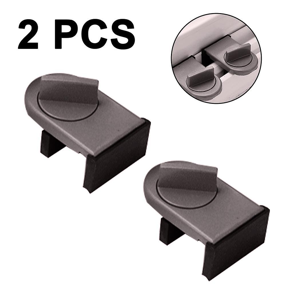 2PCS Trượt Sash Stopper Khóa an toàn cửa sổ Tương thích với Khóa khung cửa Khóa tủ Trượt cửa trượt (Đen)