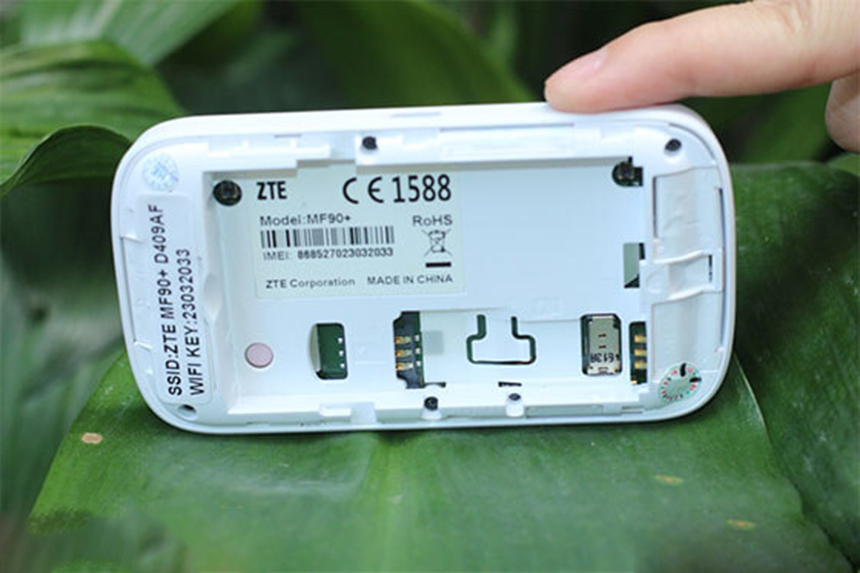 Bộ Phát Wifi 3G/4G ZTE MF90- Tốc Độ Cao- Pin Khủng- Có Thể Kết Nối 10 Thiết Bị Cùng Lúc - Hàng Chính Hãng