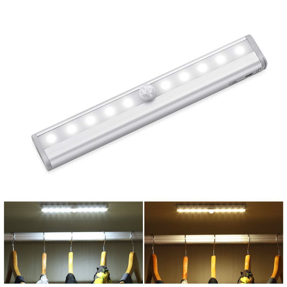 Đèn cảm biến chuyển động hồng ngoại 10 led - Tự động sáng khi có chuyển động