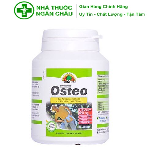 Viên uống Daynamic Osteo Tablets Made in Germany - Hỗ trợ bổ sung canxi, chắc khỏe xương