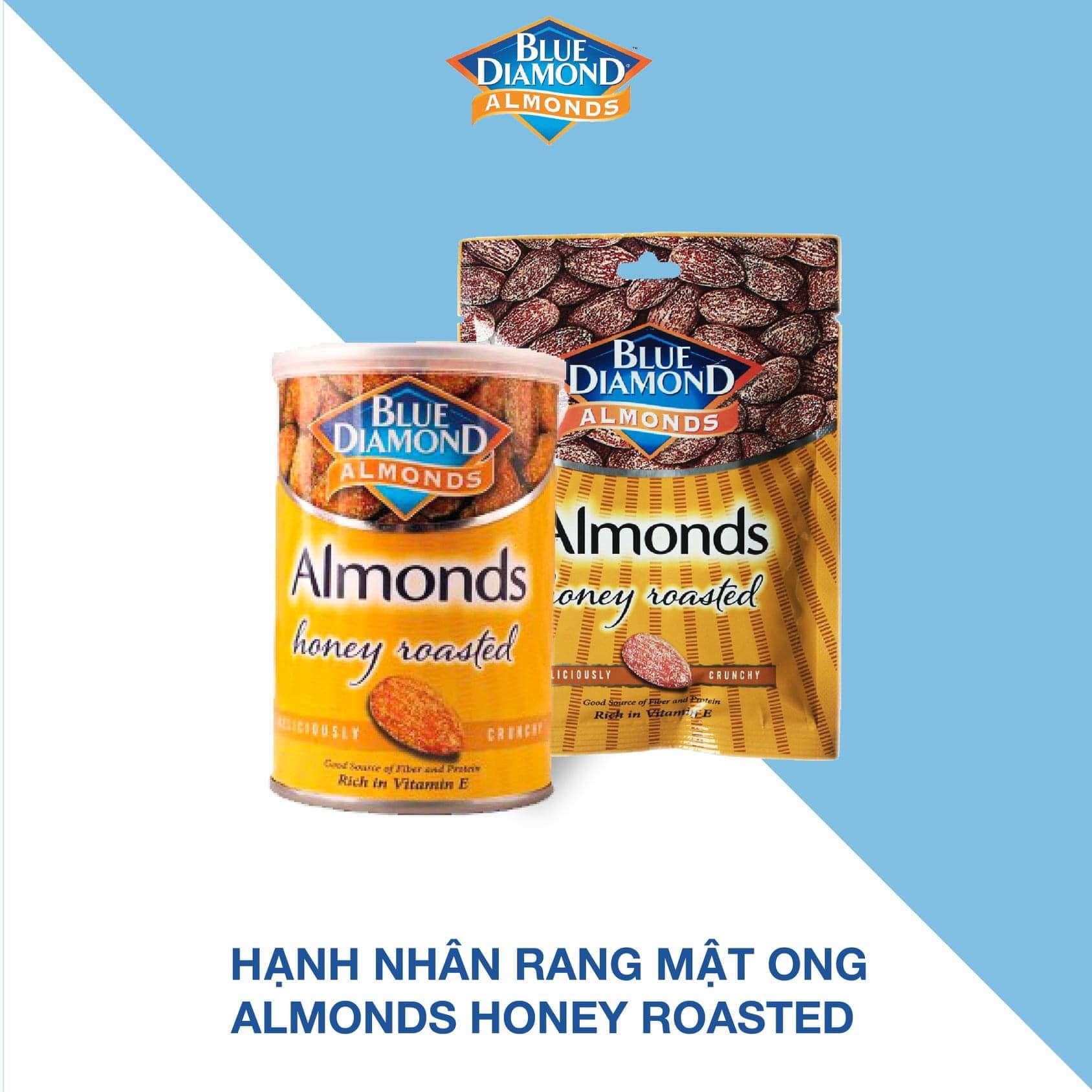 Combo 2 Hạnh Nhân Blue Diamond B130HNMO - Mật Ong (130g)