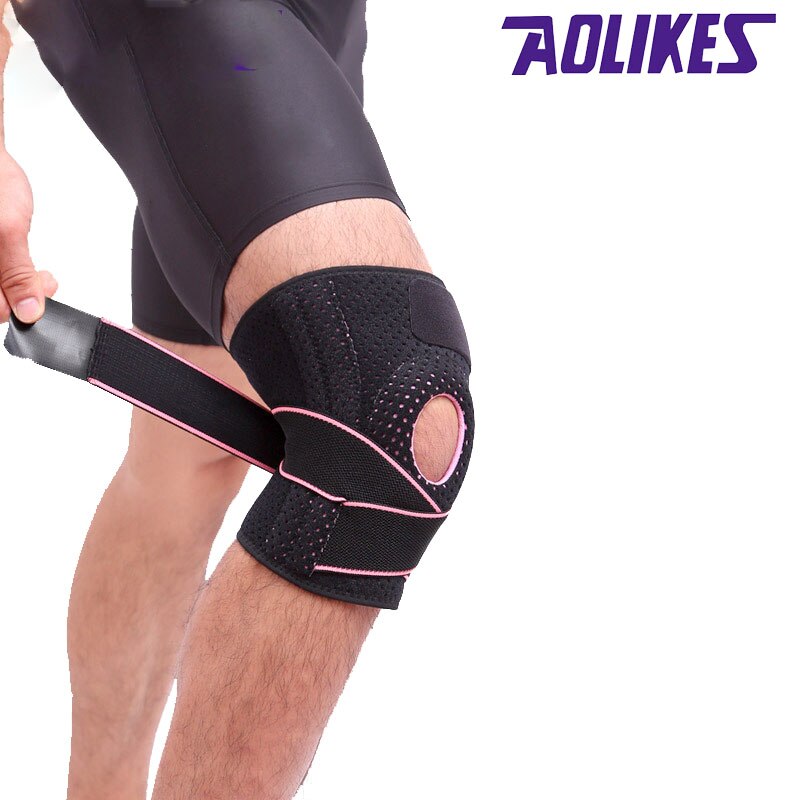 Bộ 2 đai bảo vệ trợ lực khớp gối AOLIKES A-7908 Sport Knee Pads