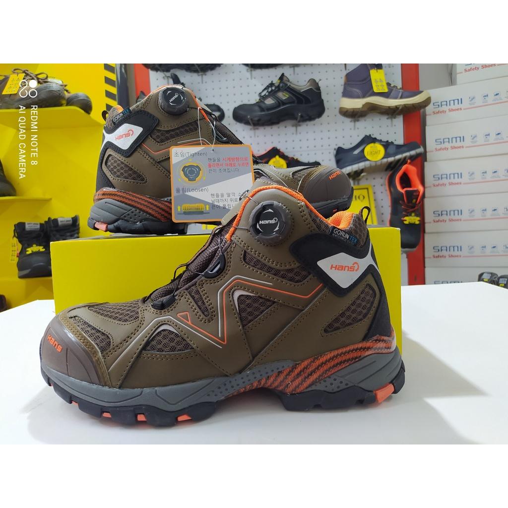 Giày Bảo Hộ Hans HS-78 Davinch, Siêu Nhẹ, Da Chất Lượng Cao, Chống Đâm Xuyên, Va Đập Mạnh