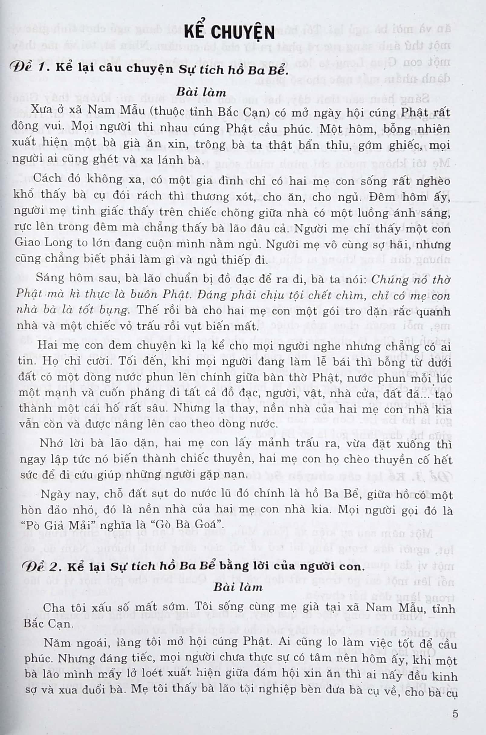 270 Đề Và Bài Văn 4