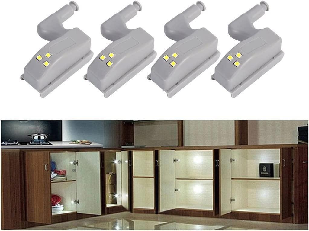8 chiếc tủ bản lề LED cảm ứng ánh sáng cho tủ bếp, tủ quần áo