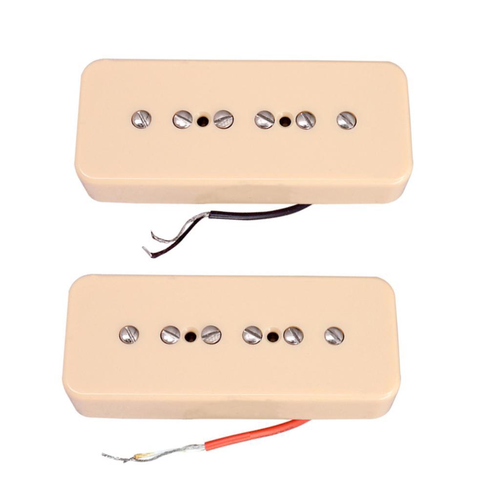2x P90 Neck&Bridge Humbucker Pickups for LP EPI Electric Guitar Replacement