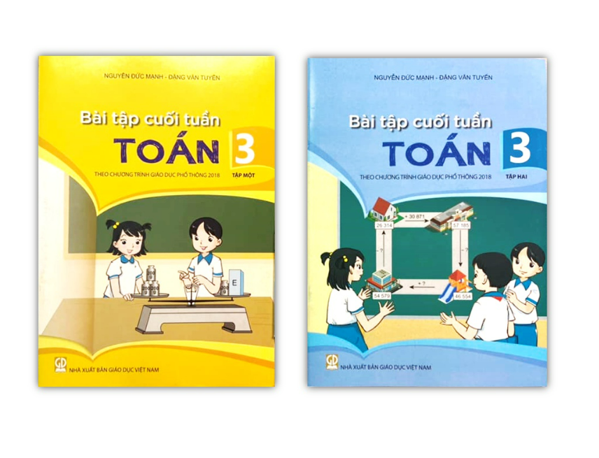 Sách - Combo Bài tập cuối tuần Toán 3 - tập 1 + 2 (theo chương trình giáo dục phổ thông 2018)