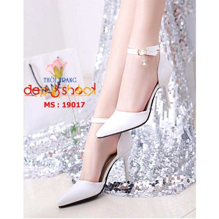 Giày sandal cao gót bít mũi size lớn 41 41 43 MS19017