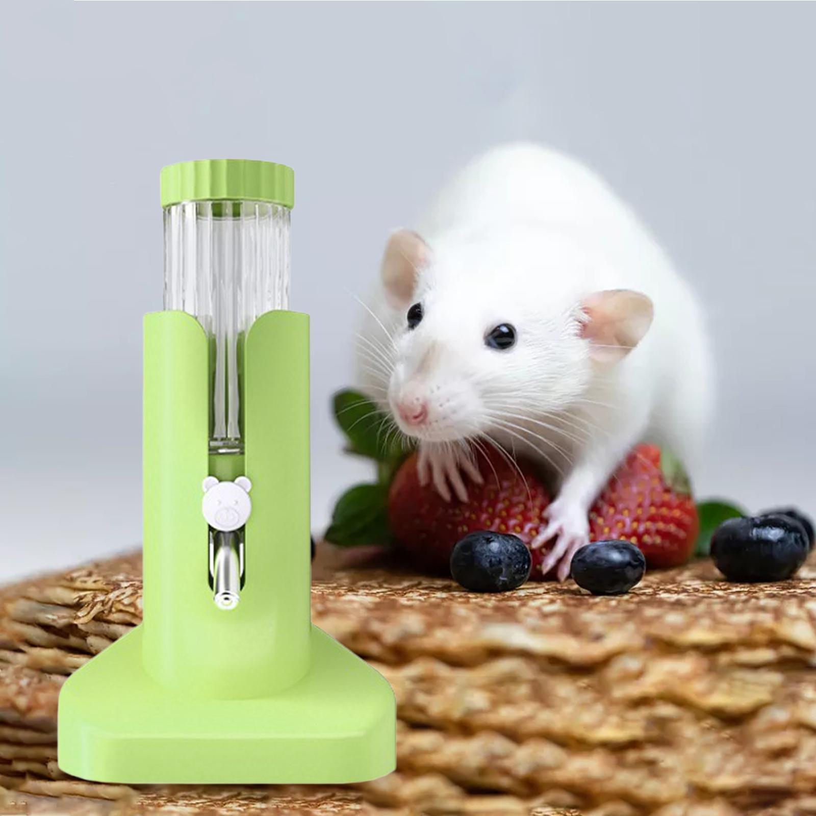 Portable Bottle Adjustable Parrots Dustproof Hamster Water Bottle with Stand