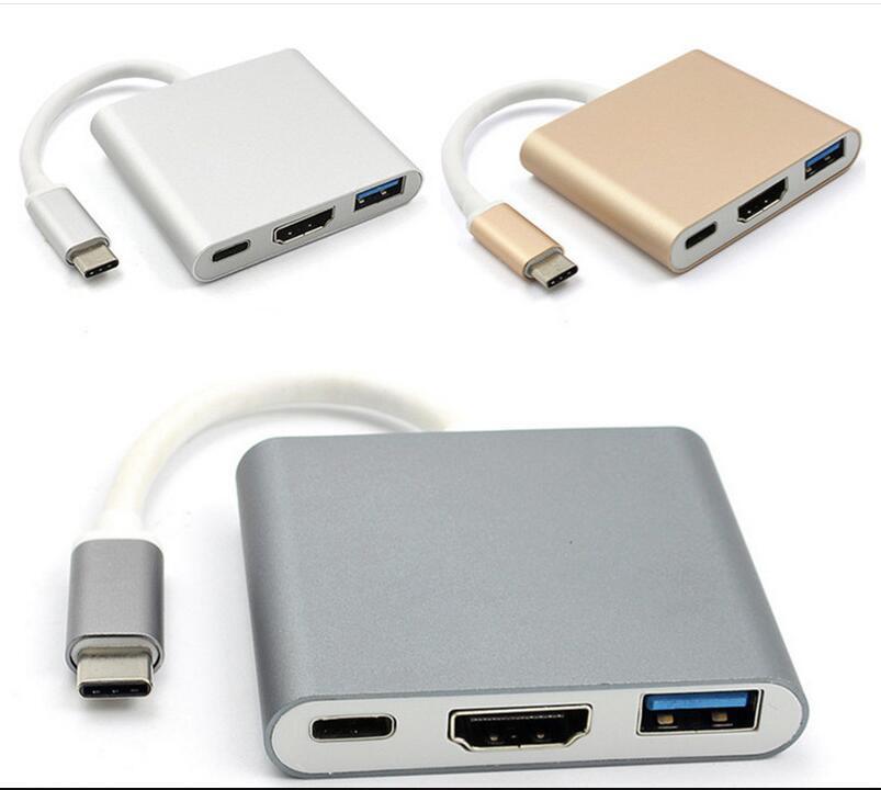 Cáp Chuyển Tín Hiệu Usb 3.1 Type-C Sang HDMI 1080P, Type-C Và Usb 3.0