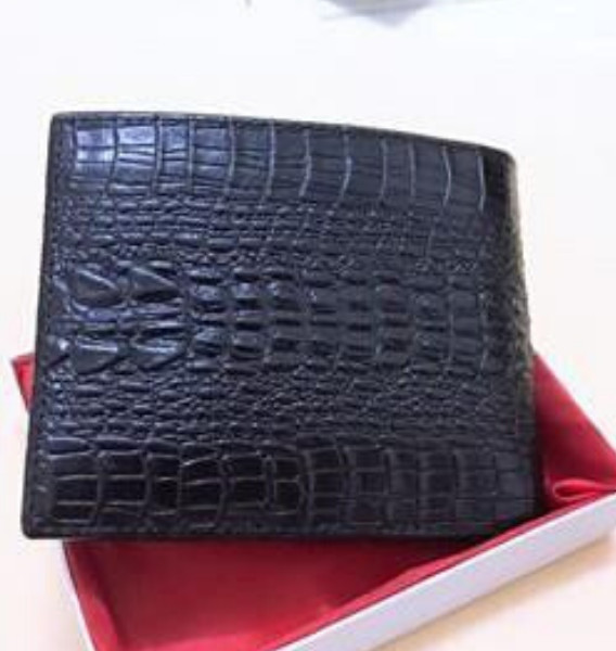 Ví da nam cao cấp dập vân đầu cá sấu, da bò thật