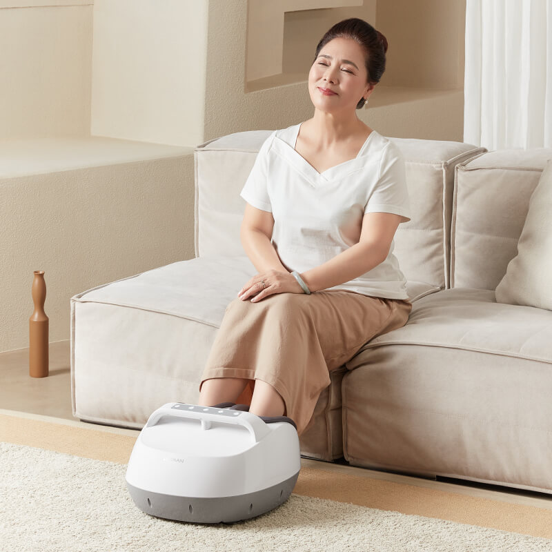 Máy Mát Xa Chân, Bấm Huyệt XIAOMI LERAVAN LJ-ZJ008 Sưởi Ấm, Massage 360 Độ - Hàng Chính Hãng