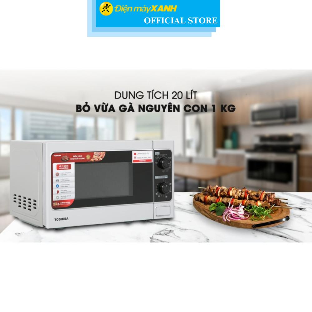 Lò vi sóng có nướng Toshiba ER-SGM20(S1)VN 20 lít - Hàng Chính Hãng