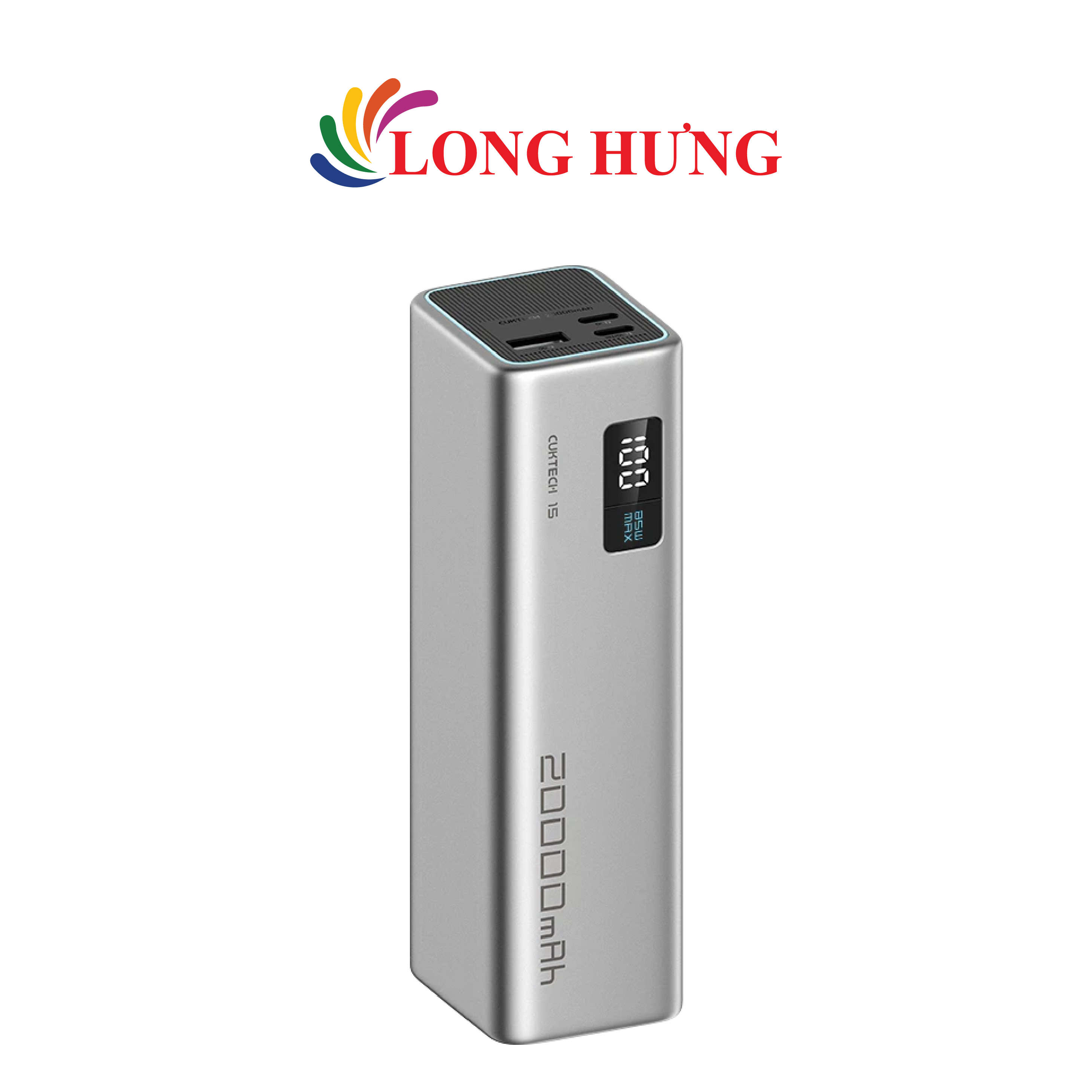 Sạc dự phòng Cuktech Power Bank 15 SE 1USB 2Type-C 100W 20000mAh PB200 - Hàng chính hãng