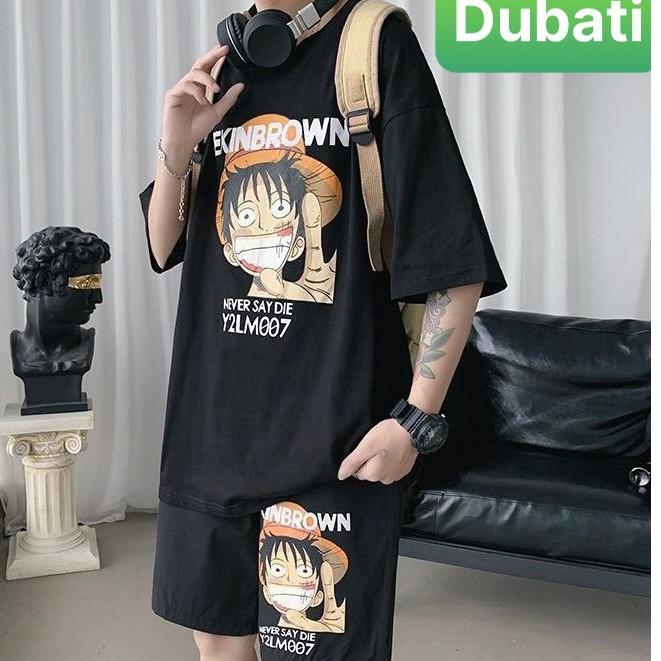 ĐỒ BỘ THỂ THAO ONEPICE HOẠT HÌNH SIÊU MỚI HOT, ĐỒ BỘ NAM, SET ĐỒ BỘ CHẤT VẢI THOÁNG MÁT- DUBATI FASHION