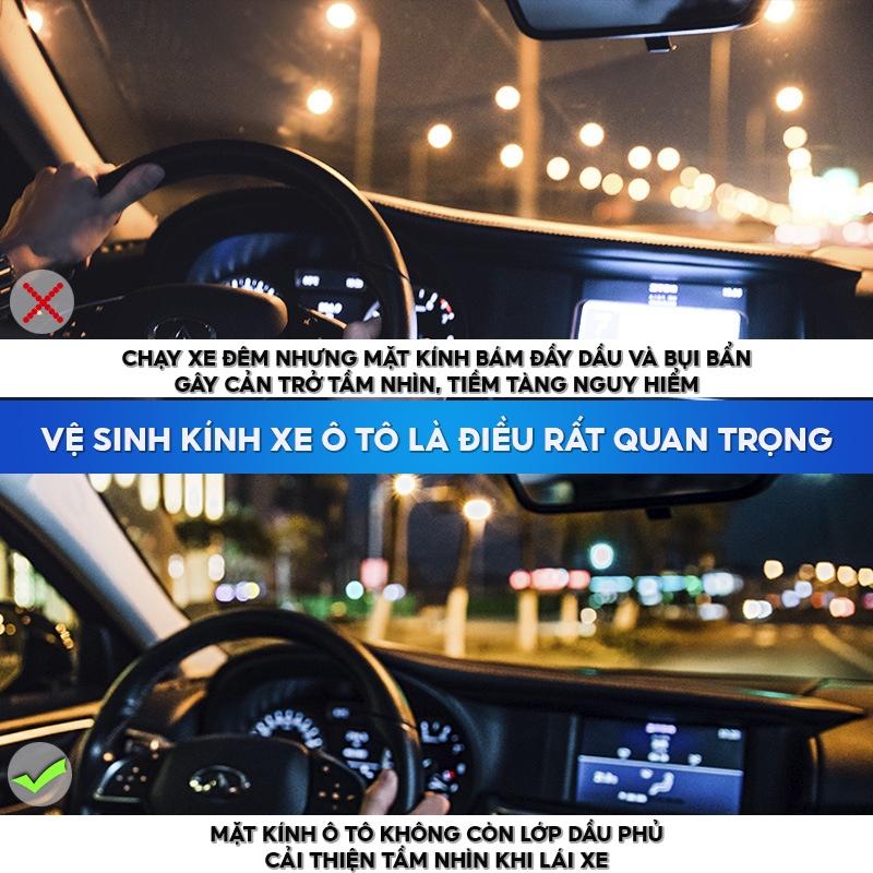 Bình Xịt Kính Chắn Gió Ô Tô Tẩy Sạch Vết Dầu Và Vết Nước Đọng Trên Kính Ô Tô Xịt Bọt Tuyết Tẩy Bẩn QC-050 QC-050