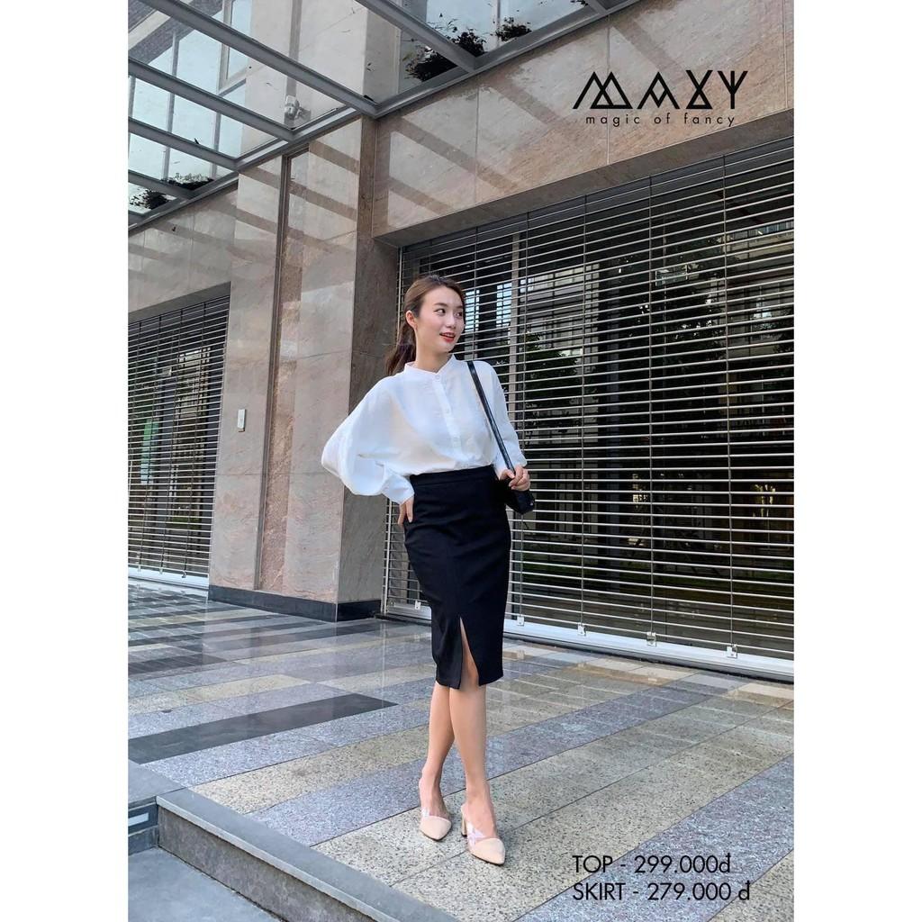 Chân váy bút chì xẻ một bên pencil skirt Maxy Workshop