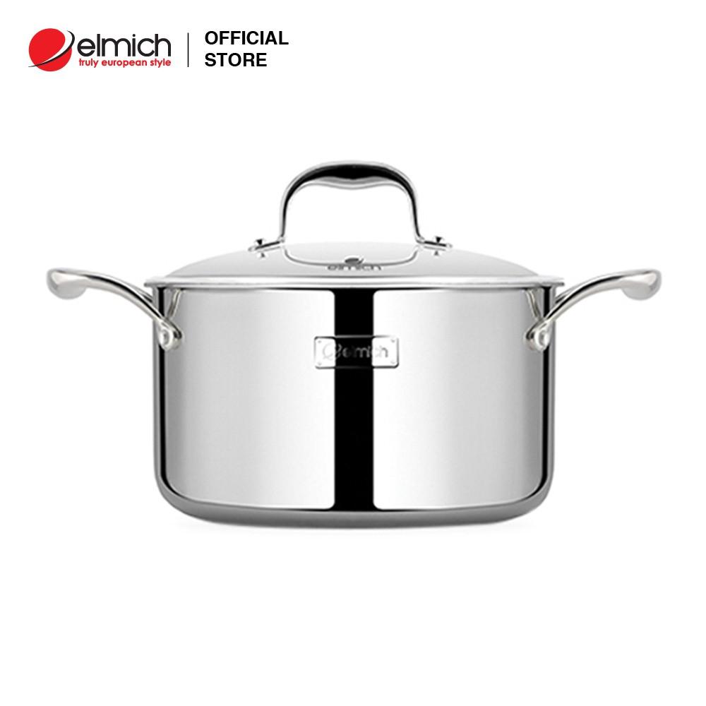 Nồi Inox 3 lớp cao cấp đáy liền Tri-max XS EL-3750 size 28cm